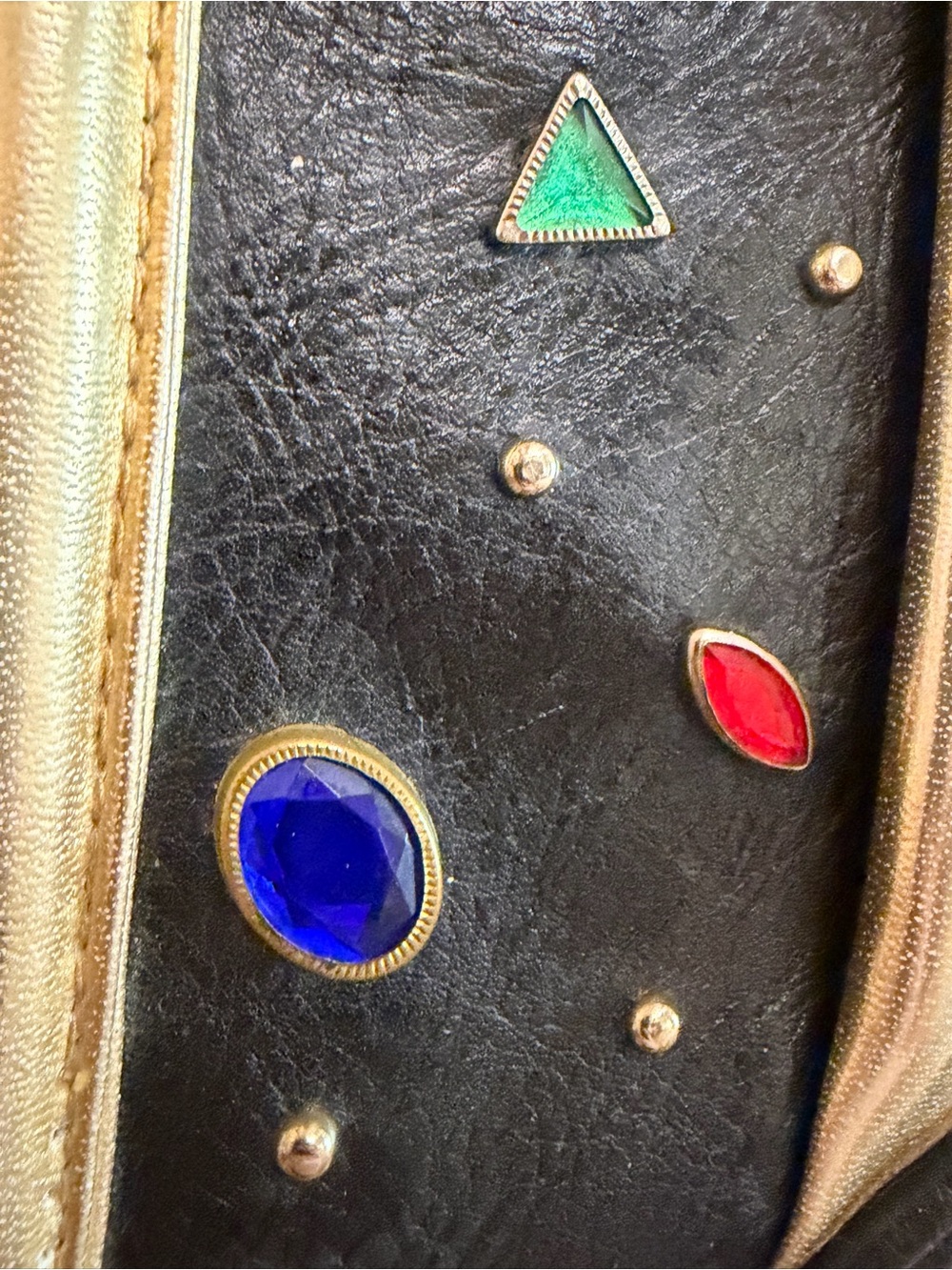 Vintage 90s Crossbody Gem Purse - Picture 2 of 8